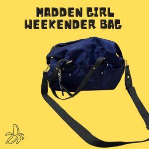 🟡 Madden Girl Weekender Bag | Navy w/ Black Straps🟡